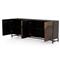 Baylor Industrial Loft Brown Ombre Iron Sideboard
