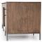 Theodore Industrial Loft Brown Wood Black Leather Pull Office Desk