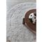 Arctic Circle Modern White Wool Shag Washable Rug - 8&#39;2&quot; Round
