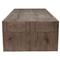 Brissy Rustic Lodge Brown Oak Wood Rectangular Coffee Table