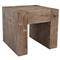 Brissy Rustic Lodge Brown Oak Square End Table