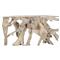 Prescy Coastal Beach Natural Teak Wood Root Console Table - Small