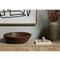 Phil Rustic Lodge Brown Wood Decorative Round Bowl
