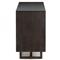 Marina Coastal Beach Black Solid Mango Wood Woven Cane Sideboard