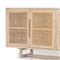 Marina Coastal Beach White Washed Mango Wood Woven Cane Sideboard