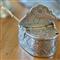 Tavola Modern Silver Pewter Salt &amp; Pepper Cellar with Spoon