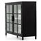 Elizabeth Modern Classic Black Iron Office Cabinet - Small