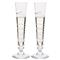 Juliska Amalia Modern Classic Clear Bohemian Flute Glass- Set of 2