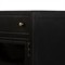 Katren Industrial Matte Black Metal Brass Box Media Cabinet