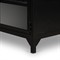 Katren Industrial Matte Black Metal Brass Box Media Cabinet