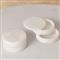 Suri Modern Natural White Alabaster Round Swivel Decorative Box
