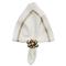 Jardin Modern Gold Embroidered White Linen Napkin - Set of 4