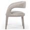 Alexander Mid Century Modern Light Grey Performance Dining Arm Chair
