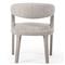 Alexander Mid Century Modern Light Grey Performance Dining Arm Chair