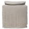 Cisco Home Donato Modern Classic Beige Linen Slipcovered Arm Chair
