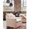 Cisco Home Donato Modern Classic Beige Linen Slipcovered Arm Chair