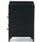 Stancil Industrial Loft Black Iron 3 Drawer Nightstand