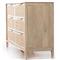 Rhian Coastal Beach Natural Mango Wood Woven Cane 6 Drawer Double Dresser