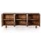 Celia Modern Classic Aged Grey Carved Wood Media Console