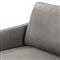 Lilian Modern Classic Grey Leather Grey Iron Sofa - 74&quot;