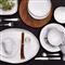 Forma Cloud Modern Classic White Stoneware Dinner Plate