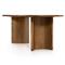 Paris Rustic Lodge Light Brown Acacia Wood Oval Dining Table - 94&quot;