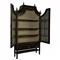 Bien French Clear Glass Black Wood 2 Door Display Case China Cabinet