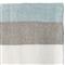 Palma Coastal Blue Wool White Stripe Handwoven Throw Blanket
