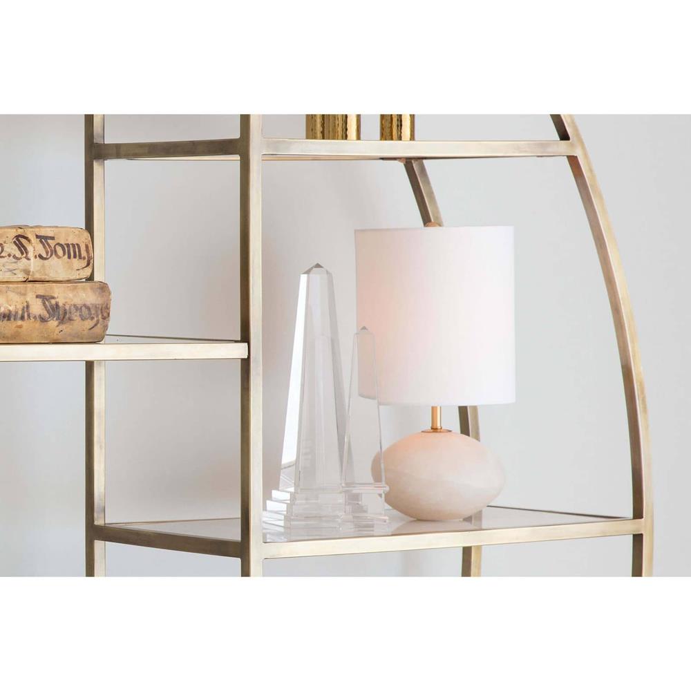 Modern Classic White Alabaster Table Lamp|