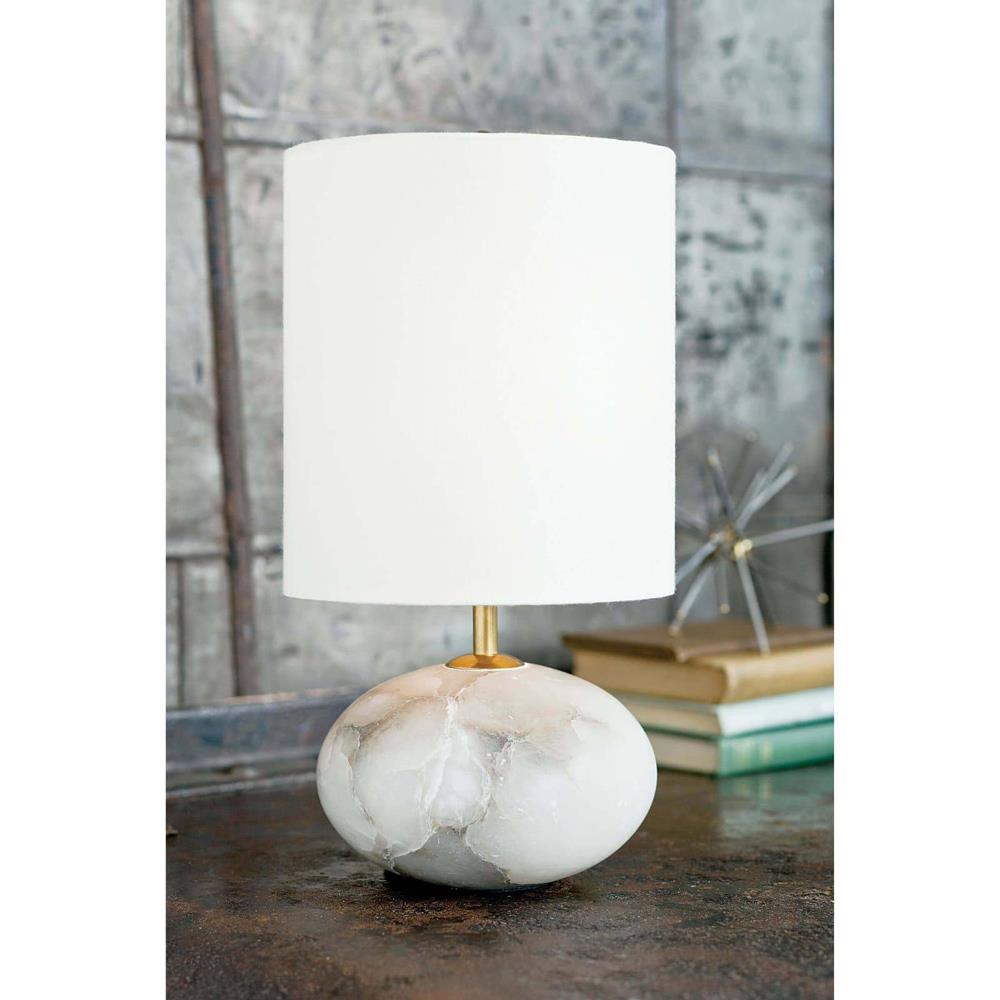 Modern Classic White Alabaster Table Lamp|