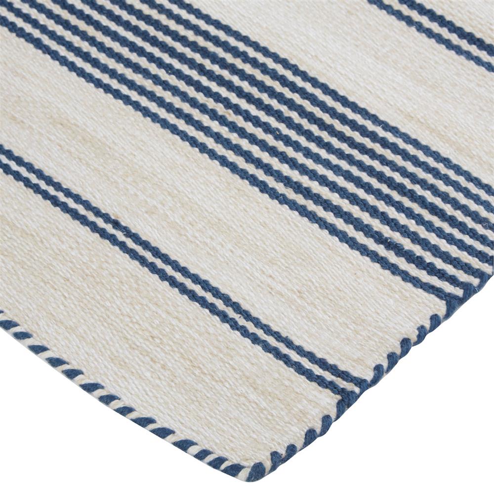 Claude Modern Classic Blue Striped Indoor Outdoor Rug - 5'x8'