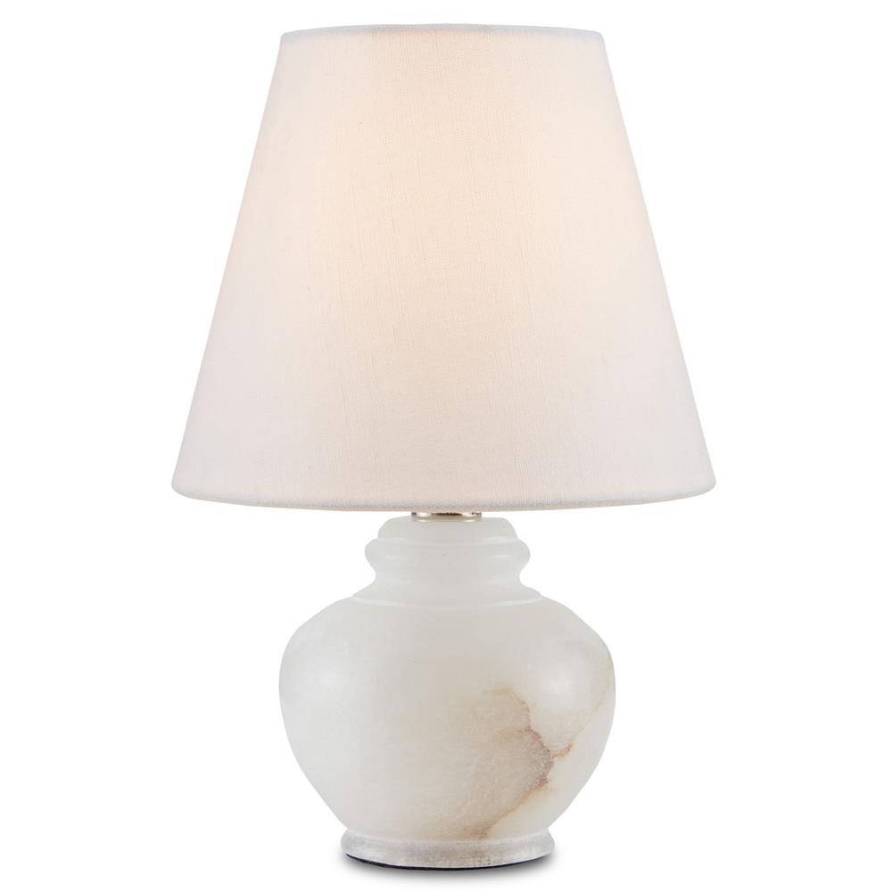 Pemrose Traditional  Natural Alabaster Mini Bedside Table Lamp|