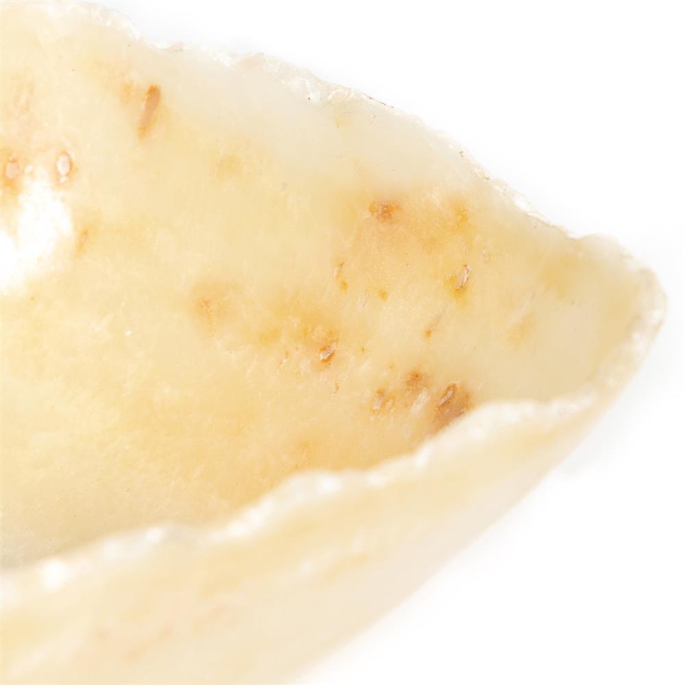 Meryll Coastal Beach Natural Beige Onyx Stone Oval Decorative Bowl|