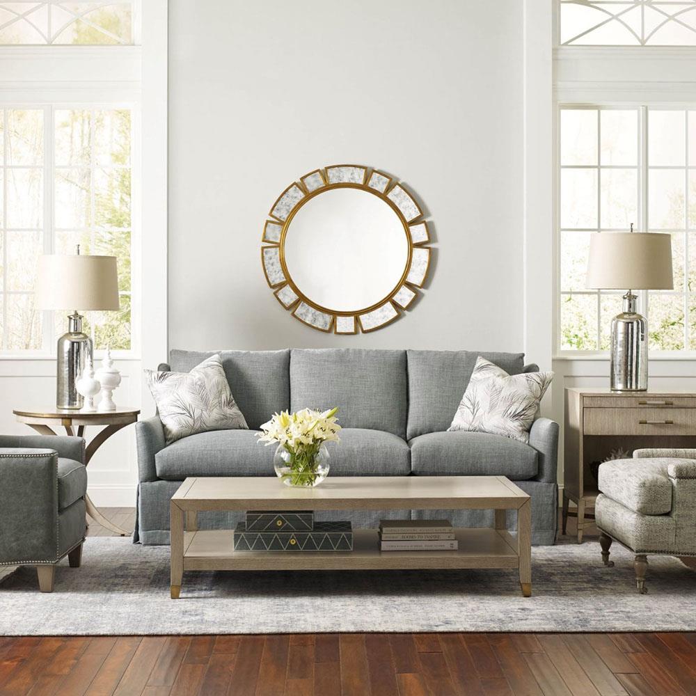 Venus French Luna White Ash Wood 2 Tier Rectangular Coffee Table