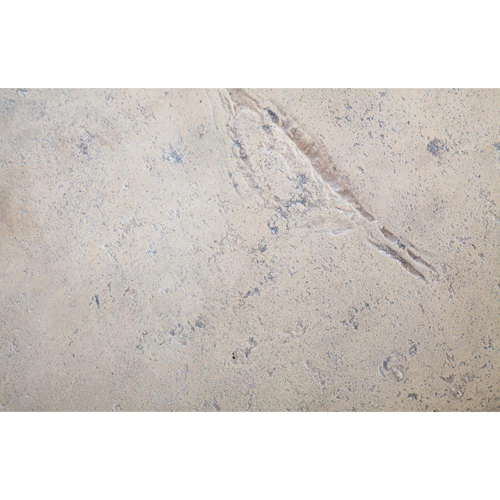 Nephele Roman Coastal Beach Off-White Resin Outdoor Stool - Large|