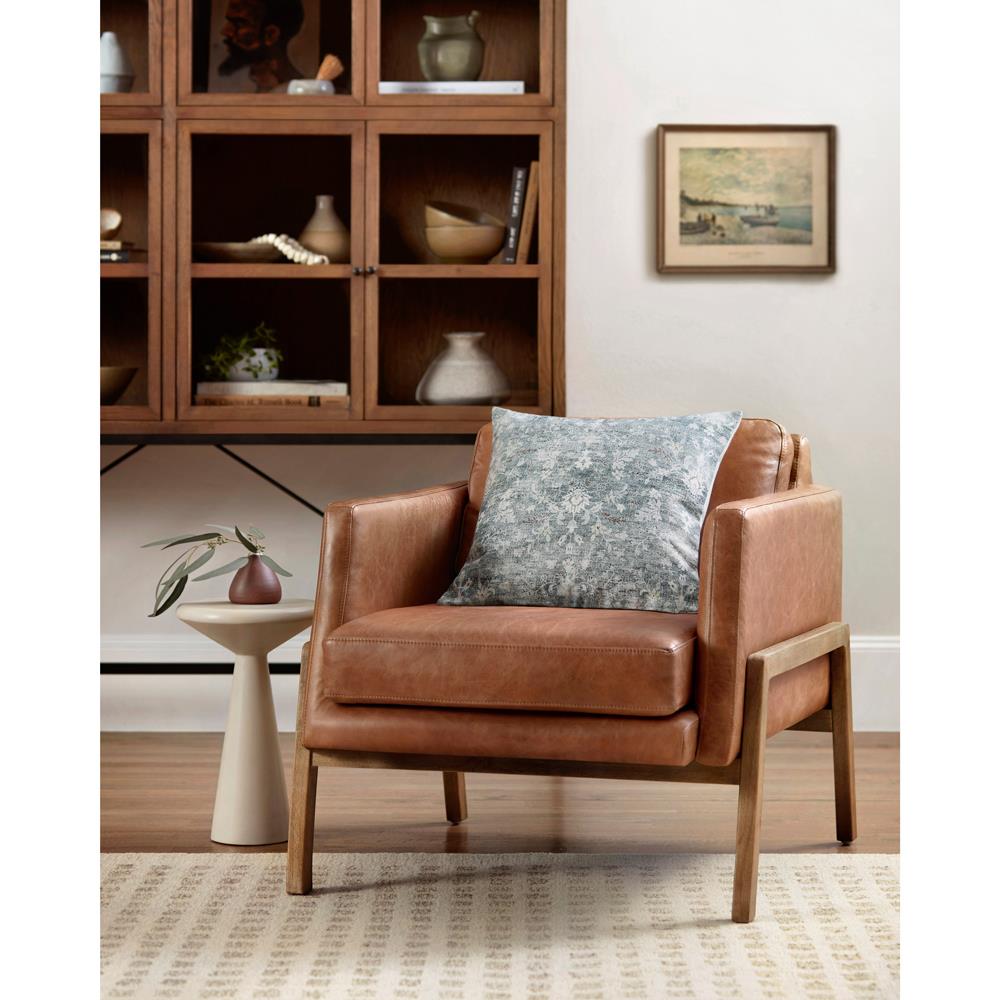 Virginia French Country Grey Floral Throw Pillow 18x18 18X18