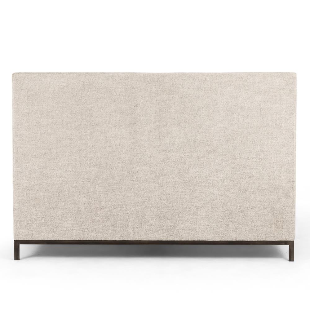 Nyla Modern Tufted Light Grey Upholstered High Headboard Platform Bed - Queen|