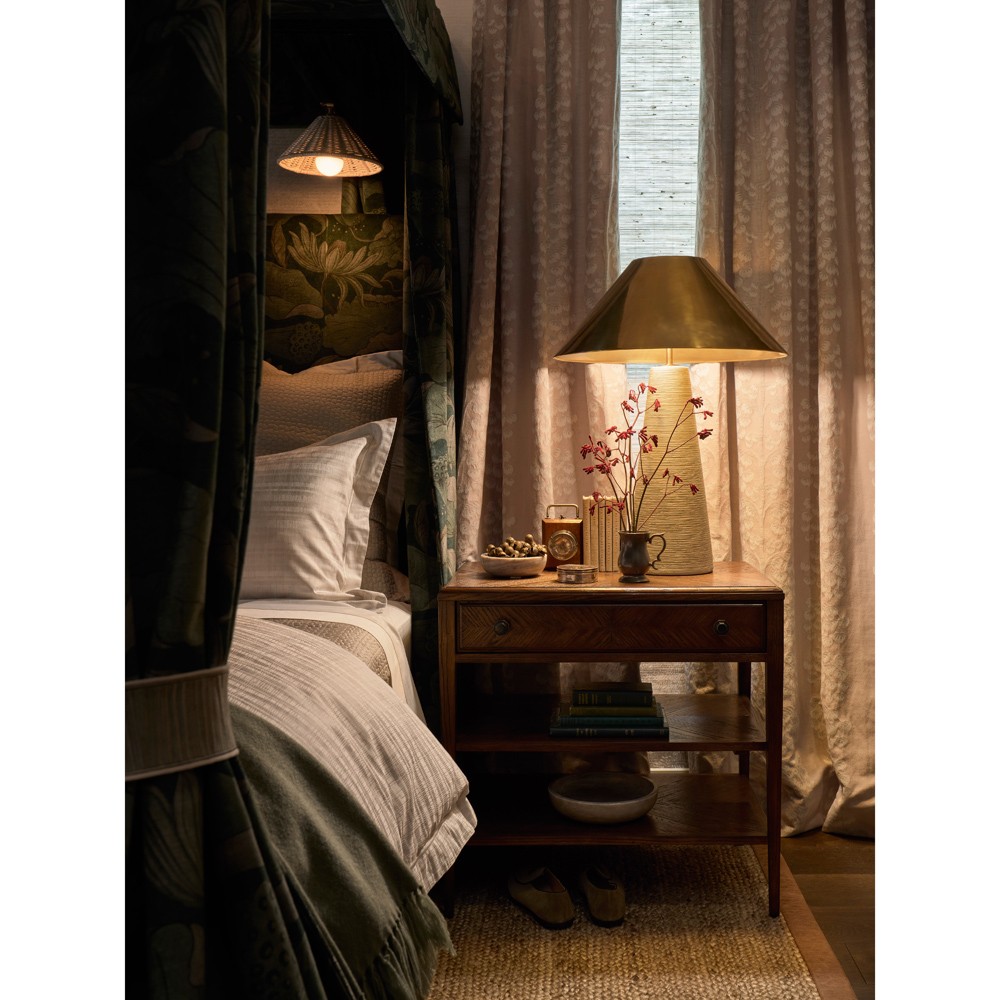 Rafiya Rustic Lodge Brown Marble Decorative Bowl - Small|