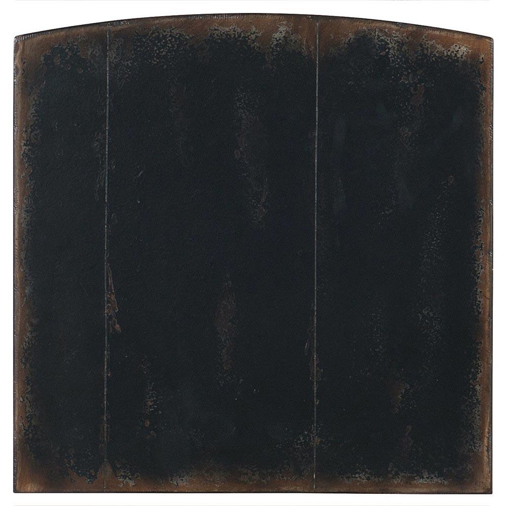 Harley French Country Distressed Black Maple Wood Brass Pull 3 Drawer Nightstand|