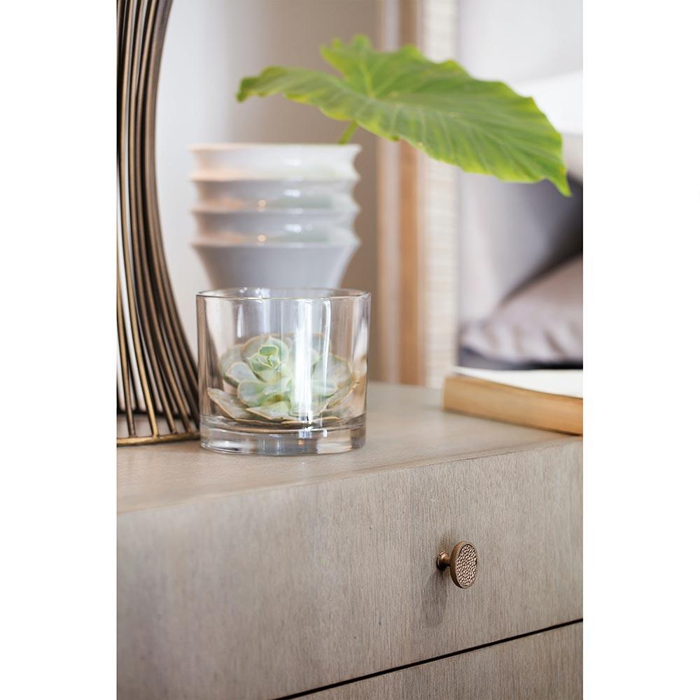 Alexa Modern Classic Grey Walnut Wood 2 Drawer Nightstand|