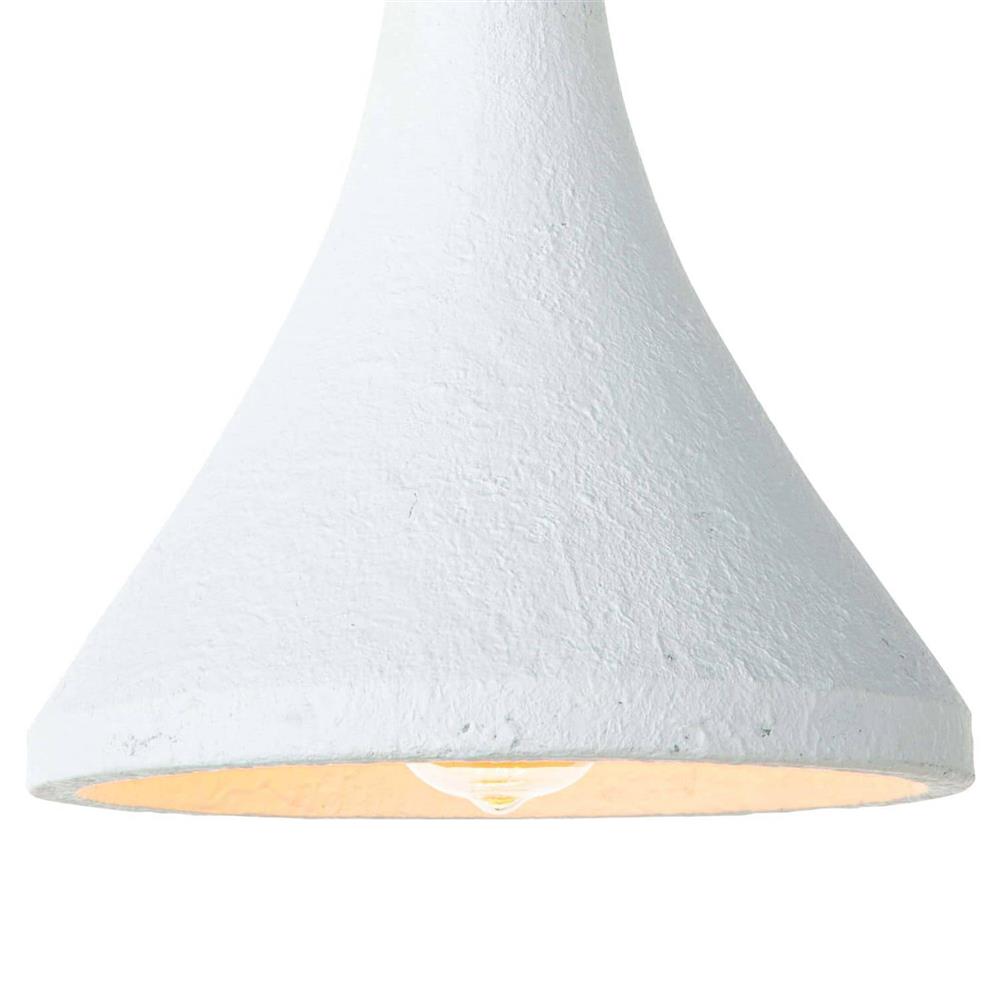 Billie French White Concrete Shade Pendant|
