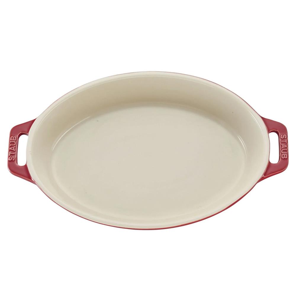Staub Modern Classic Cherry Red Ceramic 4 Piece Mixed Baking Dish Set|