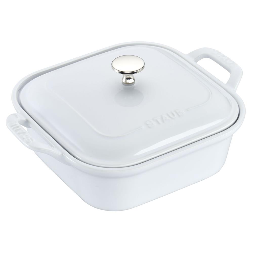 Staub Modern Classic White Ceramic 4 Piece Mixed Baking Dish Set|