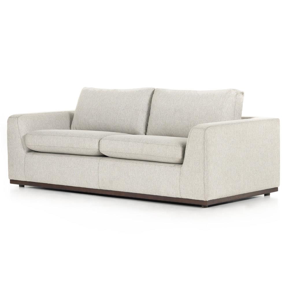 Stanley Rustic Lodge Light Grey Upholstered Sleeper Sofa - 89"|