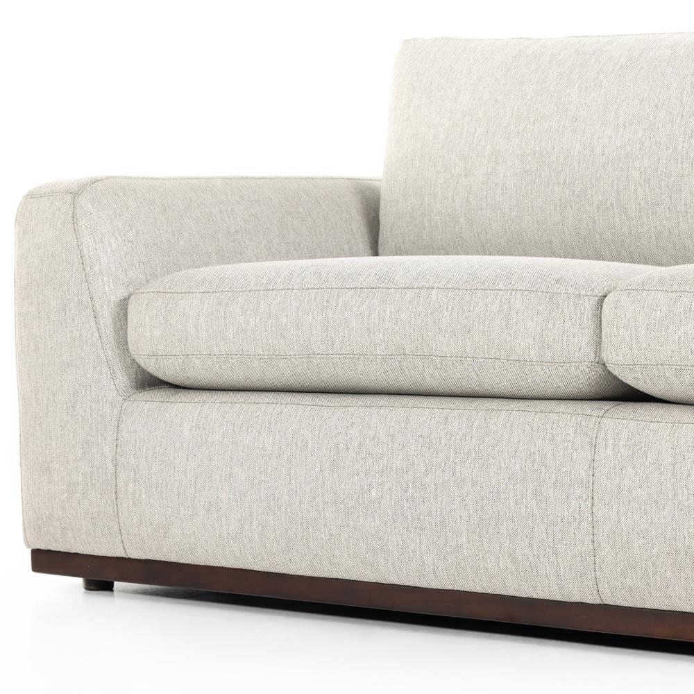 Stanley Rustic Lodge Light Grey Upholstered Sleeper Sofa - 89"|