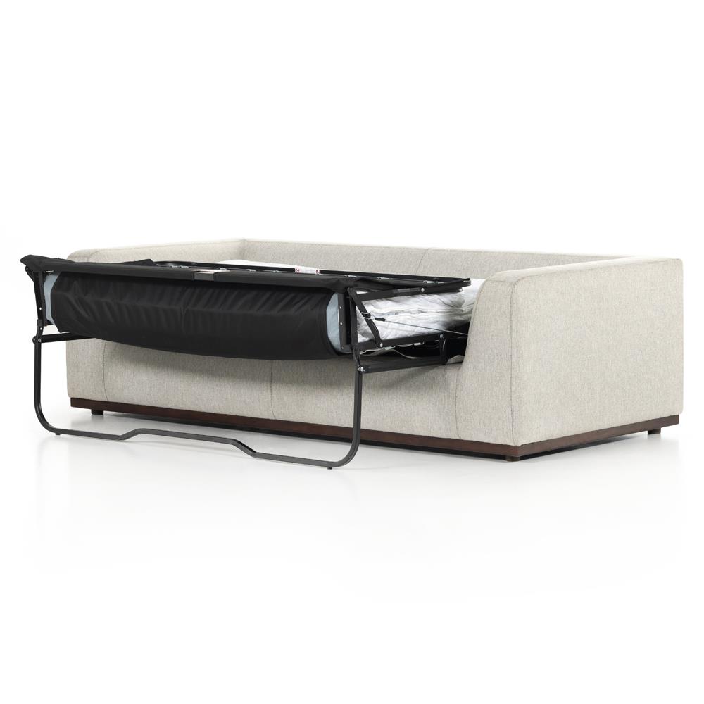 Stanley Rustic Lodge Light Grey Upholstered Sleeper Sofa - 89"|