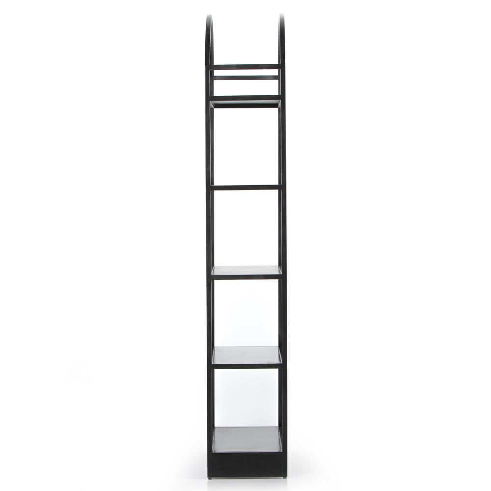 Jones Modern Classic Black Iron Arched Bookcase|