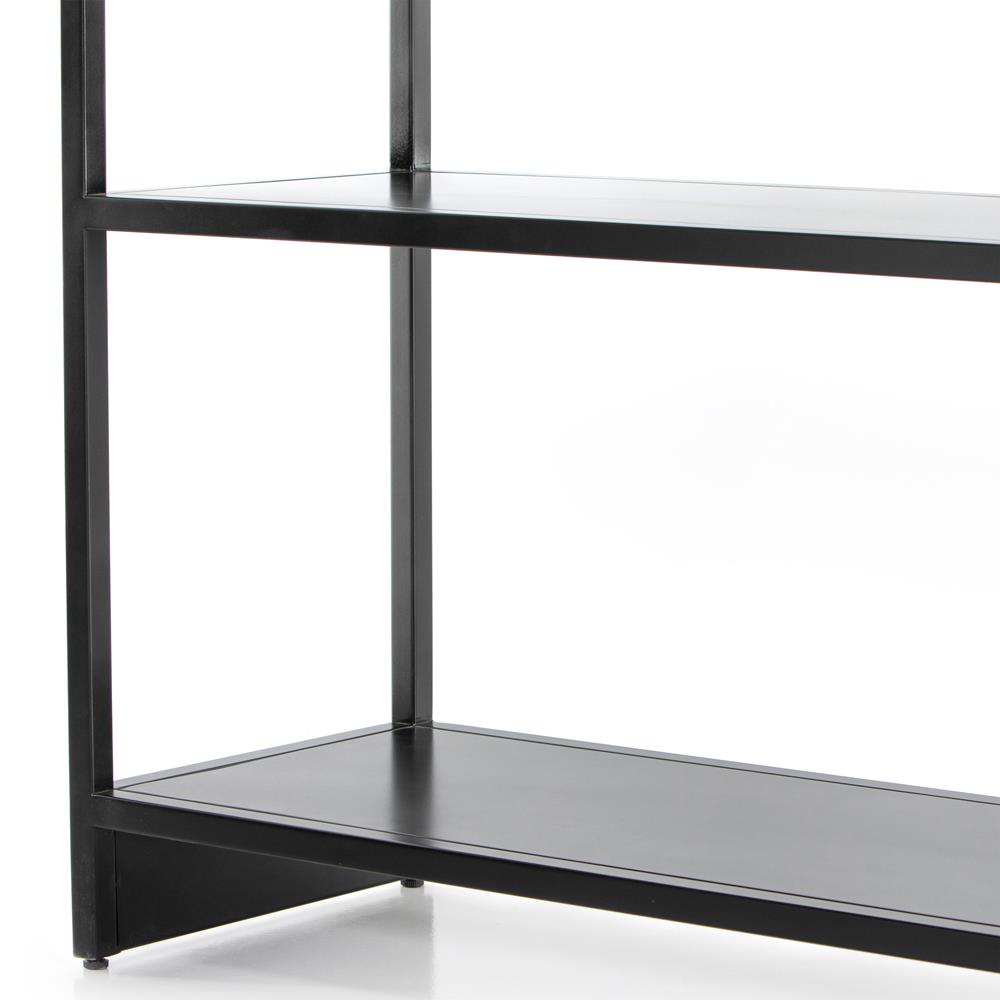 Jones Modern Classic Black Iron Arched Bookcase|