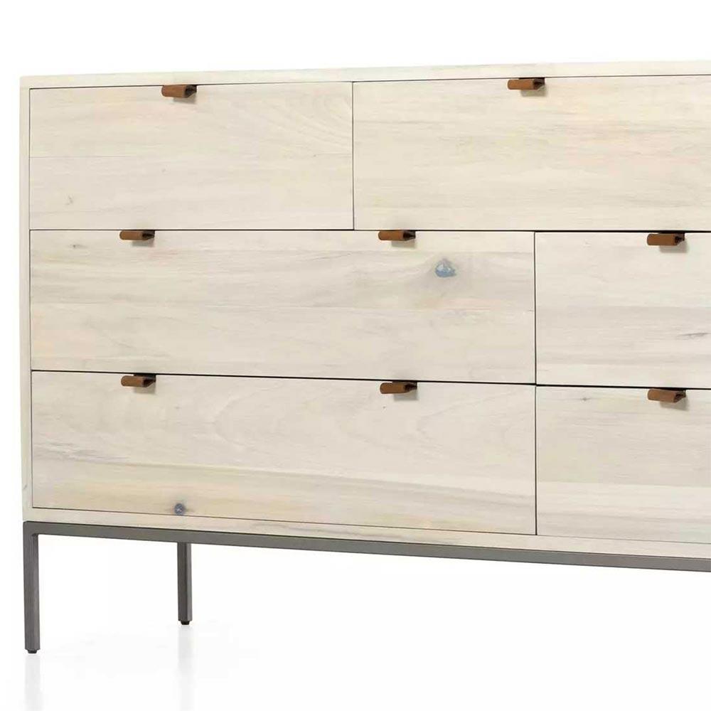 Four Hands Trey 7 Drawer Dresser, Dove Poplar