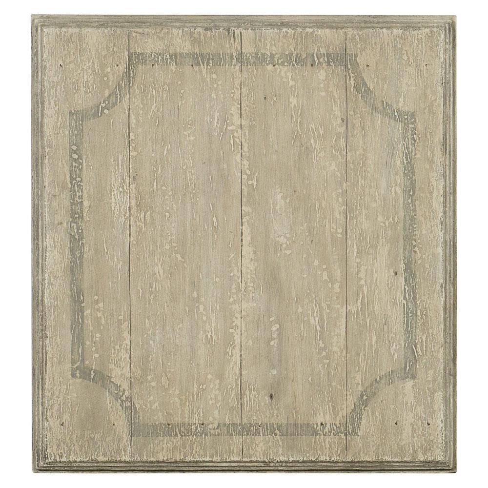 Czar French Country Distressed Brown Top Black Maple Wood Side End Table|